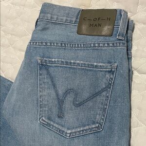 Citizens Of Humanity Men's SID Regular Straight fit Jeans in Light Blue